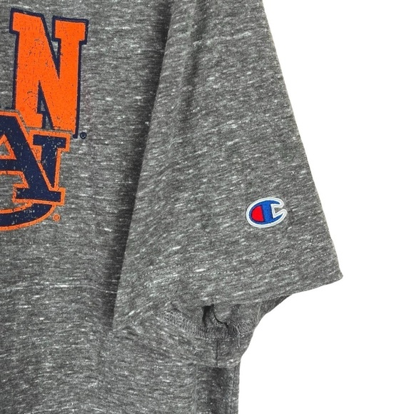 Auburn University Tigers Champion Heathered Grey T-Shirt Size XL - Picture 5 of 9